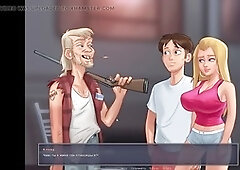 In shower, cartoon sex