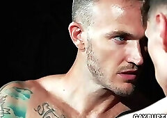 Hot fuck session for tattoed Christian Wilde and Troy Accola