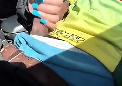 Ebony cum whore sucks black cock and secures creamy reward