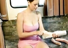 German neighbour persuaded by neighbour to masturbate outdoors