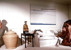 Casey Jordan and Steve Ross choose cowgirl riding on the floor