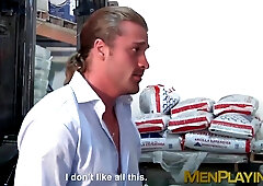 STUDS FROLICKING - Super-Sexy lengthy haired grizzly Johan Kane romped firm after deep throat