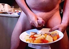 Guys jerking off, first-timer, massive cumshots