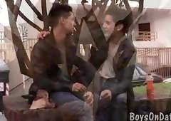 Sloppy oral for cock-hungry date mates