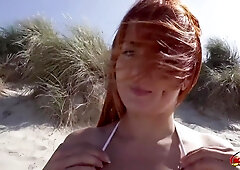 German Tattoo In Risky Anal Sex Casting With German Redhead Tattoo Model Obviously Peachy