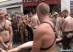 Insane Public Bondage and Group Play