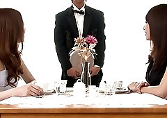 Foursome with hairy pussys fucked