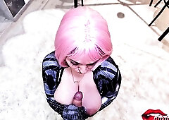 Hawt screw with pink haired breasty clothed as spidergirl / Miriam Prado