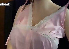Elf Sex Doll with Puffy Down Jacket Screwed . Short version. Silicone tpe