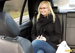 Nerdy Blonde Skunk In Glasses Gets Back At Cheating Boyfriend By Fucking Cabbie - Emily Sweet