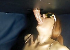 Amateur COUGAR Under Jacking Table