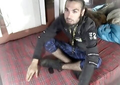 Punk rocker flashes and gulps cum like a champ in goth rock episode #5