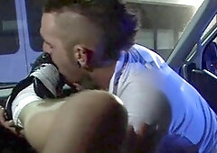 Steamy car park oral session with Shadow and Joshua