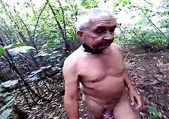 Candy H. and Ora Nova have some wild outdoor fun with a penis ring in the woods