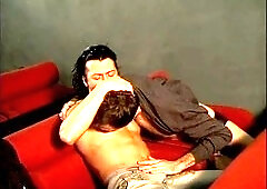 Inexperienced vintage gay porn with a couple getting ass-fucked and cumming in each other's throats at the cinema