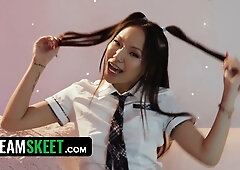 Hot Japanese Teens Get Down and Dirty with Big Dicks in Compilation