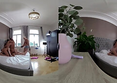 Massive Cocks Demolish Submissive Czech Cheating Wives - Behind The Scenes Kaira Love & Tiffany Blue Vr Video Part Four