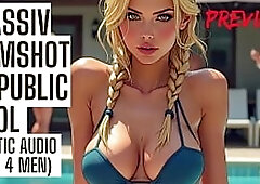 Biggest Ejaculation in Public Pool - Audio Porn