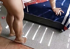 For his birthday, I drilled in front of my blindfolded cuckold. Glad birthday cuckold.