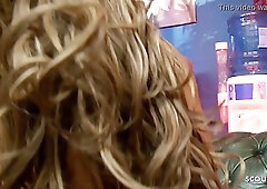 Hot reverse gangbang for old agent with three extrem hot babes