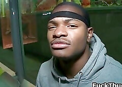 White guy gets dick sucked by black gay thug 7