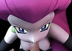 Oral sex In POV. Jessie From Team Rocket giving a deepthroat Blow job in POV. Deepthroat facefucking. POV fellatio cosplay. Sucking cock on her knees.
