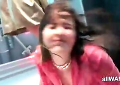 Wet Clothed Dancing Brunettes