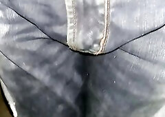 Panties moist with urine