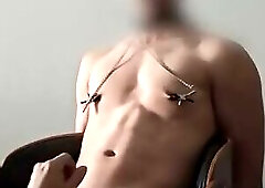Edging an asian hunk