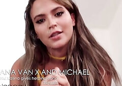 Dane Jones Sexy Latin Babe Ariana Van X teases and pleases hardcore bang and oral pleasure sex in hot underware