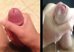 4SKIN CUMPILATION - Uncircumcised Trouser Snake - Foreskin - Geysers Geisers Pop-Shots Jizm