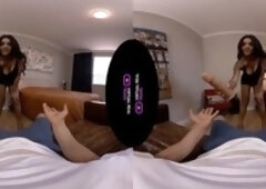 Blonde babe pleasuring herself