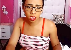 Brazilian stud shoots huge load after intense orgasm