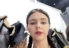 MilaBee camgirl in changing cabin