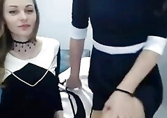 Shemale fucks girlfriend