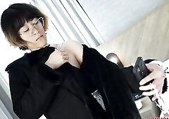 Maid Creamy Eclair is in your hotel room, cleaning and dusting, when her curiosity discloses some jewelry and the fake furry coat u've bought for