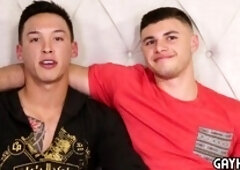 Gabriel Jordan's first gay scene with Alex Griffen