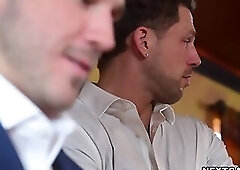 Roman Todd help his boss Andrew using his raging hardon