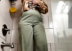 After a lengthy day of classes, I completely just CAN NOT HOLD IT anymore!!! See me struggle not to PEE!!