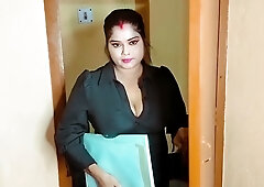 Curvy Indian woman auditions as personal secretary in lingerie casting