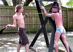 Handsome Luke Pleads For Mercy - Kaden Winters & Luke Stevens