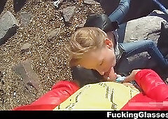Fucking glasses - beach and mall casual xxx