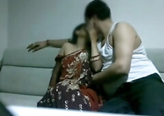 Indian Shop Worker Cheating Sex With Owner On Sofa