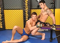 Nude dudes Samuel O'Toole and Kevin Crows posing together