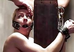 Gagged and bound girl gets what she deserves BDSM porn