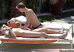 I have a crush on stepbro and he wants a massage Its time to make myself useful