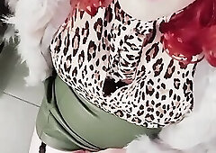 Crossdresser in stockings likes to play for you