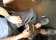 Sexy Mate in Shiny Smooth Satin Panties de senor bulto bulge