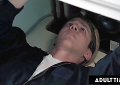 Plumber Gets Aroused By Flirty Trans Housewife Ariel Demures Massive Bulge Surprise - Sage Roux