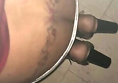 Indian Crossdresser goes to Adult Video Store Part 2 in Booth